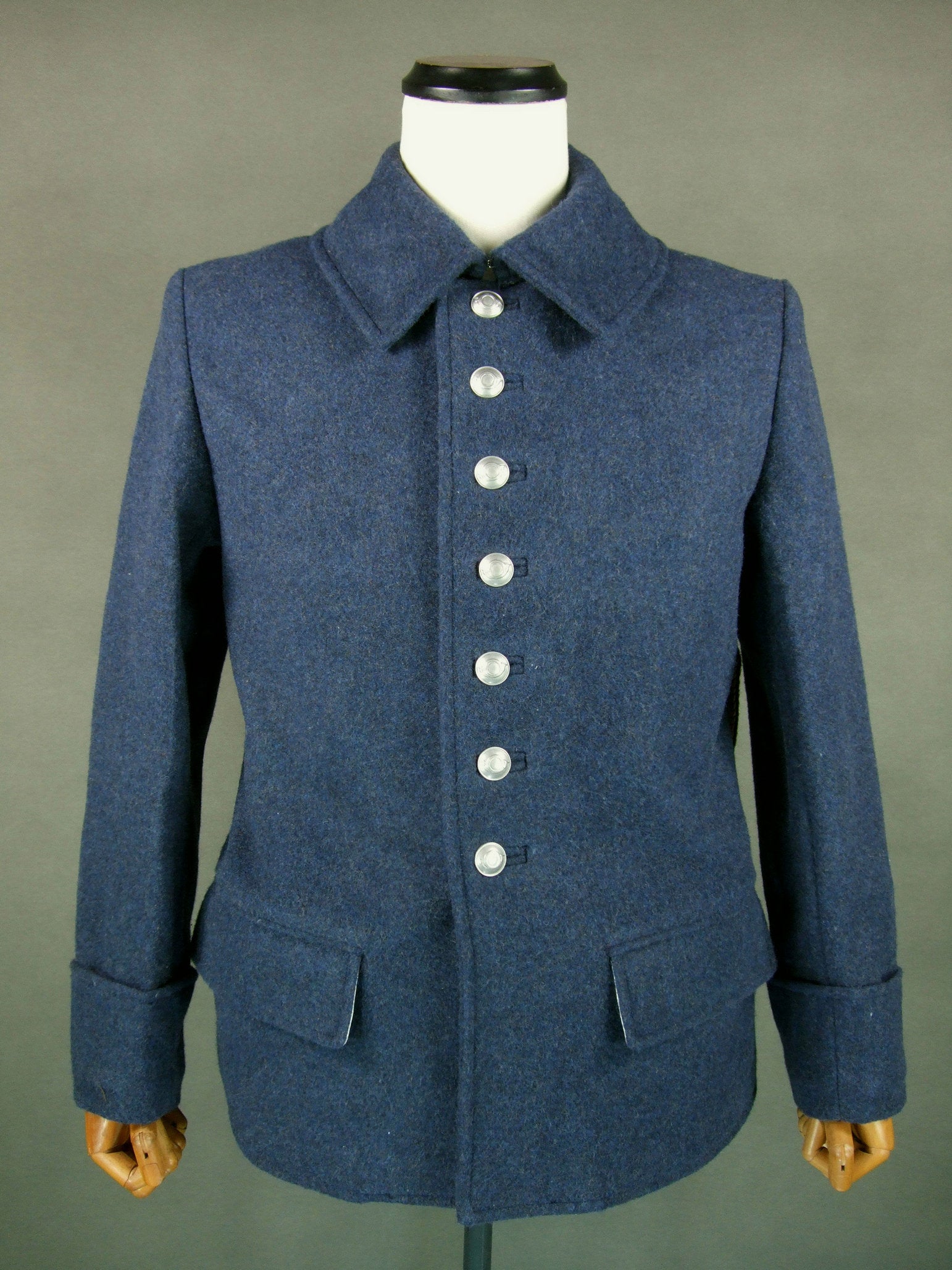 WW1 French Bluish Iron-grey Wool Chasseurs Alpins 1891 M1916 Tunic 