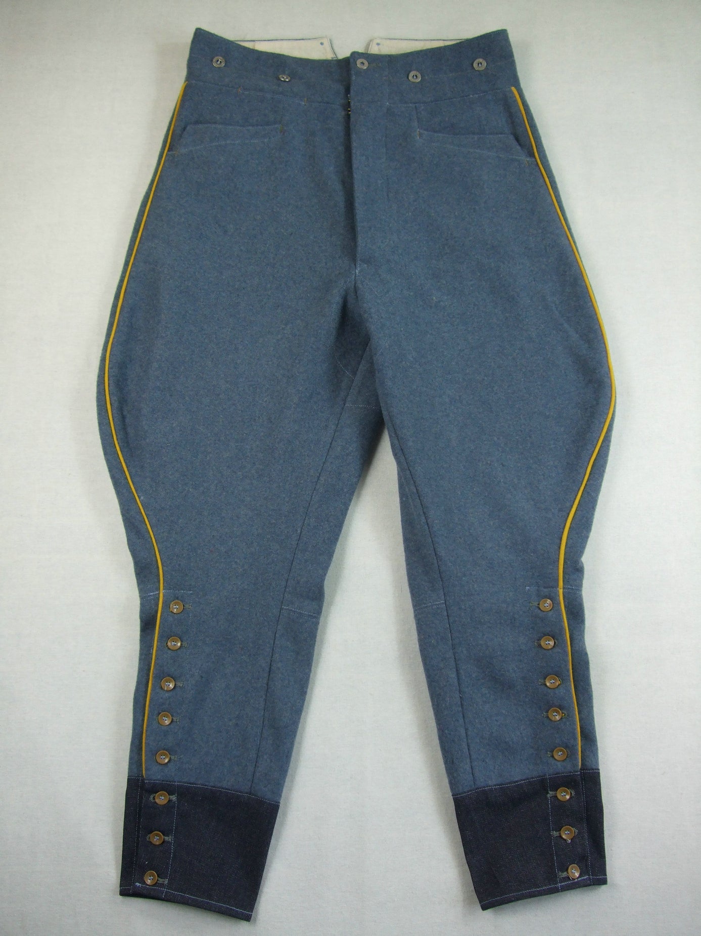 Pantalon d'officier Armée Française WW1 1915 Horizon Bleu Bleu