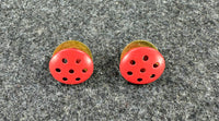 WW1 France French Metal Eyelets Ventilation Buttons 2 Pcs For Militaria Kepi