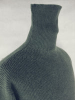 WWII Italy Italian Grey Green Wool Turtleneck Sweater