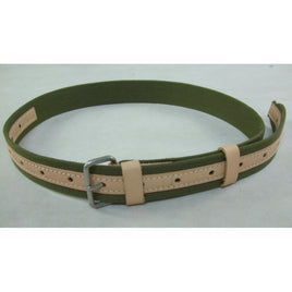 WWII Russia Red Army Enlisted Belt Green Canvas Tan Leather