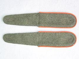 WWII German Shoulder Board Fieldgrey Board With Orange Pipe