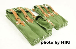 WWII German 40/MP Canvas Pouch Green Pair Top