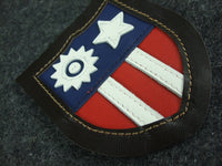 WWII US A2 Blood Chit Leather Patch Set