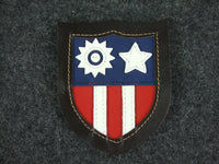 WWII US A2 Blood Chit Leather Patch Set