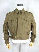 WWII Great Britain British Army P37 Battle Dress Uniform Wool Jacket Tunic