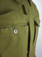 WWII Czechoslovak Green Wool VZ.21 VZ21 Field Tunic Jacket