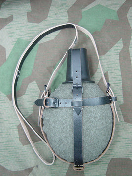 WWII German Medical Canteen Cover & Carry Strap Repro