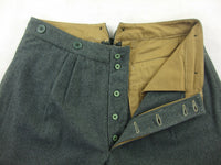 WW1 Italy Grey Green Wool Pants Pantalone Breeches