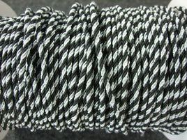 WWII German NCO Silver Black Collar Litzen Aluminum 2 Yard