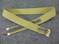 WWII German Trouser Belt Canvas Leather