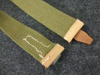 WWII German Trouser Belt Canvas Leather