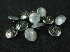 WW2 German Officer Pebble Grain Tunic Button Silver 20mm x12
