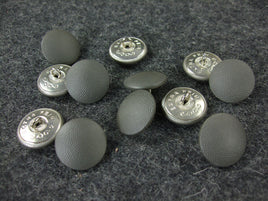 WW2 German Painted Officer Pebble Grain Tunic Buttons Fieldgrey 21mm x12