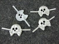 WWII German Panzer Skull Badge X4