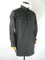 WWII German Heer Elite M43 Service Shirt Black Cotton