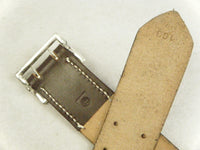 WW2 German Officer Double Claw Belt Rero Dark Brown
