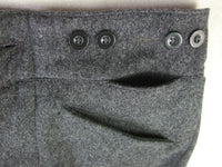 WWII Finnish M36 Dark Stone Grey Wool Field Trousers Pants