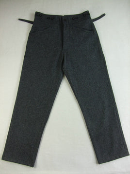 WWII Finnish M36 Dark Stone Grey Wool Field Trousers Pants