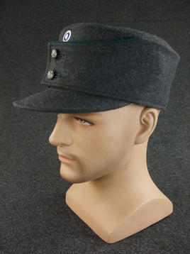 WW2 Finnish Enlisted Soldier Field Cap With Piping Infantry Green