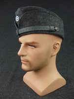 WW2 Finnish EM Soldier Side Cap With Badge Reproduction