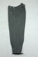 WWII German Mountain Troops M37 Stone Gray Wool Trousers Pants