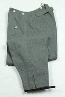 WWII German Mountain Troops M37 Stone Gray Wool Trousers Pants