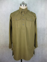 WWII German DAK M43 Tropical Service Shirt Green