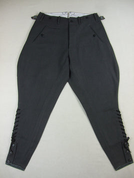 WW2 German WH Elite Stone Grey Gabardine Officer Breeches