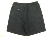 WWII German Youth Jugend HJ Shorts Black Cotton Corduroy