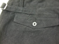 WWII German Youth Jugend HJ Shorts Black Cotton Corduroy