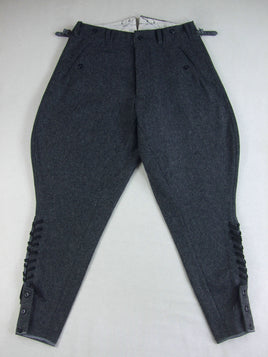 WW2 German Stone Grey Wool Field Breeches