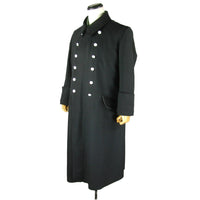 WW2 German Elite Enlisted Black Wool Greatcoat Overcoat