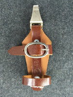 WWII German Vertical Dagger Hanger Brown Repro