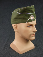 WWII German DAK Side Cap Officer Green