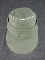 WWII German WH Elite Field Grey Wool M43 Field Cap Officer