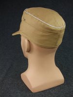 WWII German DAK Field Cap Officer Sand