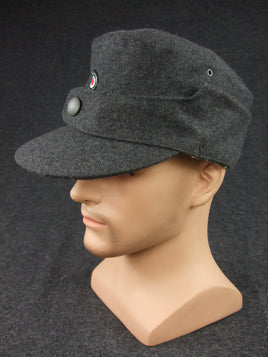 WWII German Luftwaffen M42 Single Button Mountain Cap