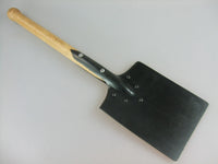 WW2 German Flat Shovel + Leather Cover Carrier