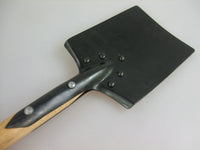 WW2 German Flat Shovel + Leather Cover Carrier