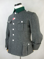 WWII World War 2 German M36 Officer Tunic Stone Grey Wool
