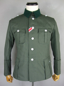 WWII German M36 Officer Summer HBT Field Tunic Jacket