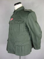 WWII German EM Soldier HBT M41 Field Tunic Jacket