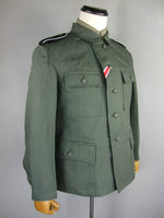 WWII German Elite EM Soldier HBT M43 Field Tunic Jacket