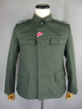 WWII German Heer EM Soldier HBT M43 Field Tunic Jacket WH