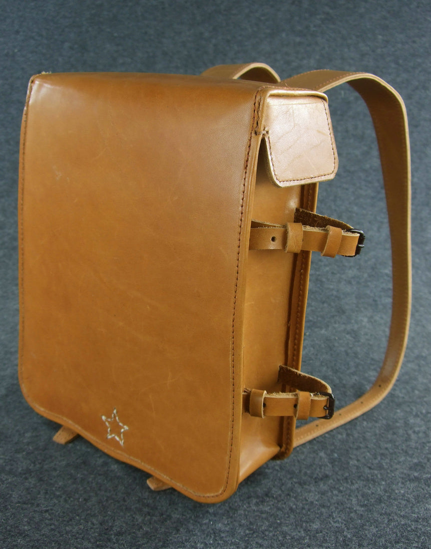 WWII Imperial Japanese Army Officer Brown Leather Backpack ...