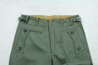 WWII German Elite M40 Field Gray Wool Panzer Trousers Pants