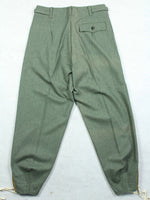 WWII German Elite M40 Field Gray Wool Panzer Trousers Pants