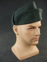 WWII Italian M35 Grey Green Wool Bustina Garrison Side Cap