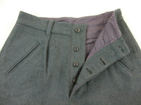 WWii Italy Italian EM Troops M41 Grey Green Wool Trousers